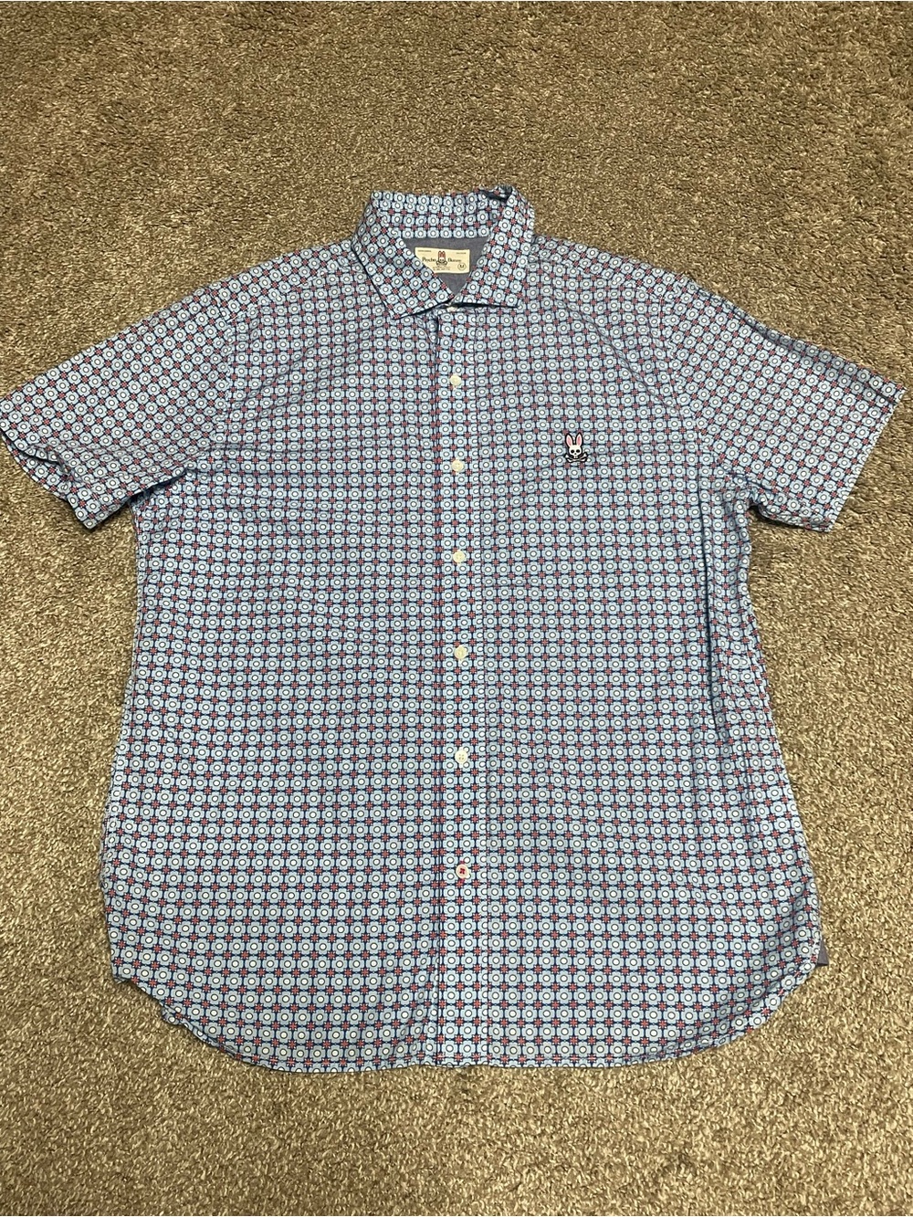 Psycho Bunny Pima Cotton Button Down Shirt Men’s Medium